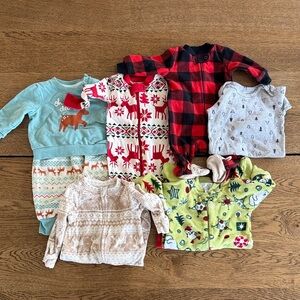 Baby Winter Festive Bundle (NB, 3months, 3-6months, 12months) - 7 items